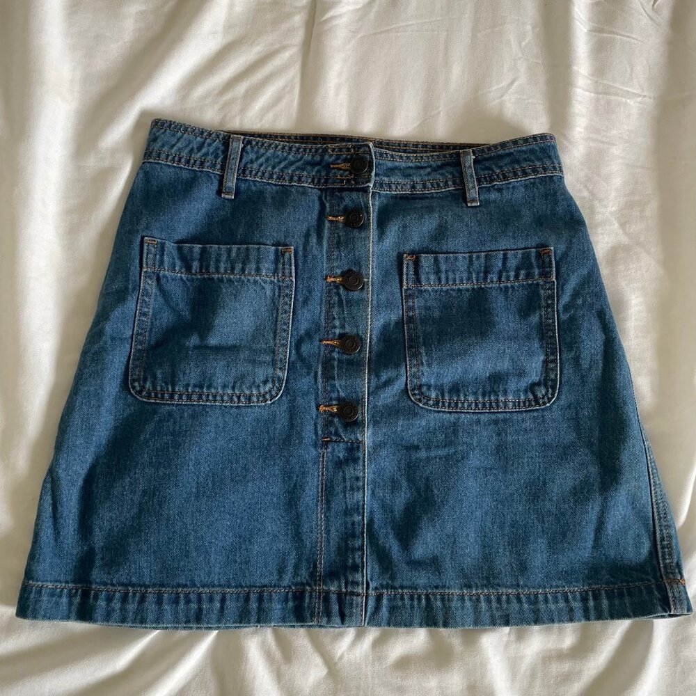 Old Navy- Button Down Demin Mini Skirt